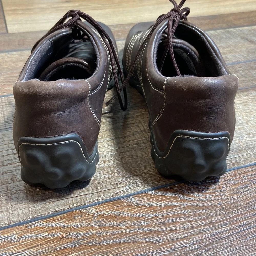 Timberland Brown Leather Oxford Sneakers Size 9.5